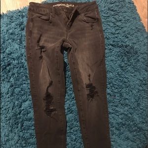 American Eagle Black Skinning Jeans